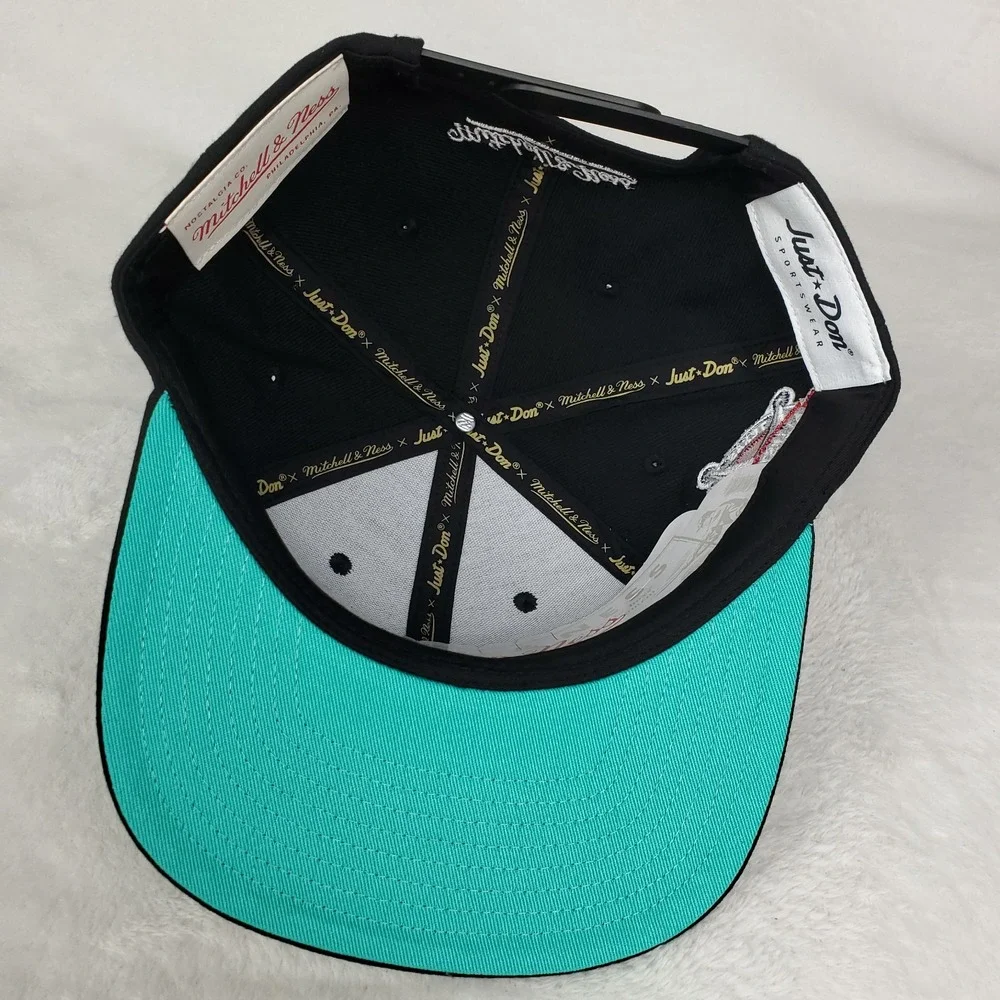 Just Don Texas Rangers Mitchell & Ness MLB Snapback Hat‎ Cap 3D Logo Black New